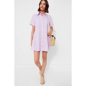 Tuckernuck Pomander Place Meryl Lilac Shirt Dress Size XS